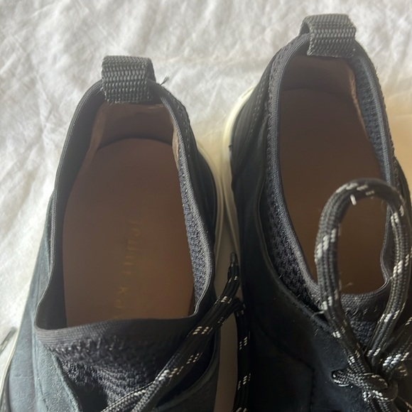 Jenni Kayne Lace-Up Casual Black Suede Platform Trainers Sneakers EU 40 - Picture 10 of 13